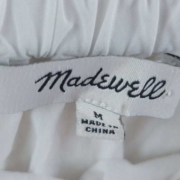 Madewell Embroidered Off-the-Shoulder Top Size M - Picture 11 of 13